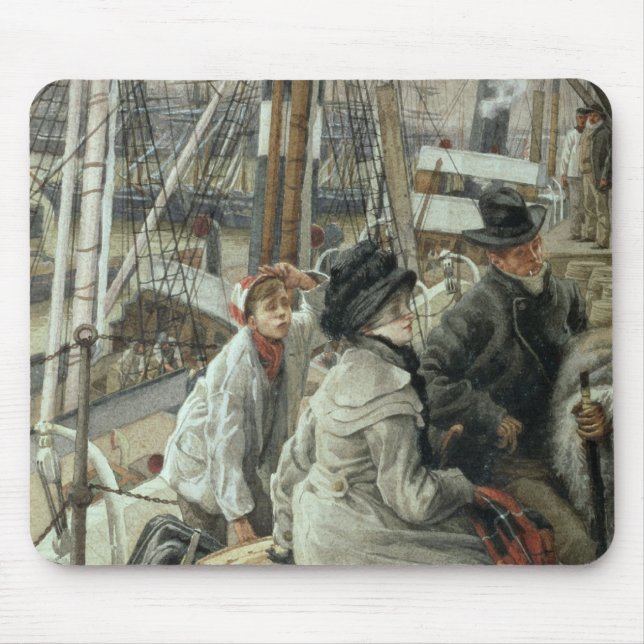James Tissot | durch Wasser, c.1881-2 Mousepad (Vorne)