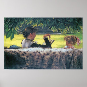 James Tissot - eine Geschichte gelesen Poster