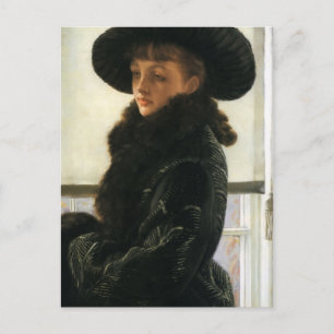James Tissot - Portrait von Kathleen Newton Postkarte