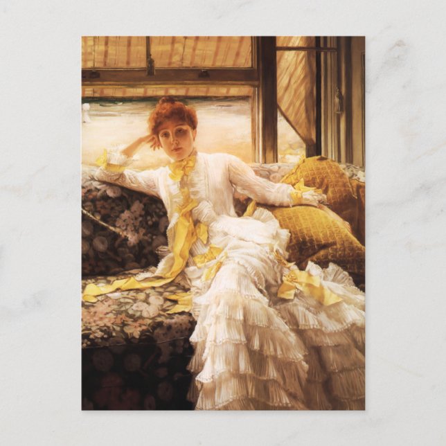 James Tissot Seaside Postcard Postkarte (Vorderseite)