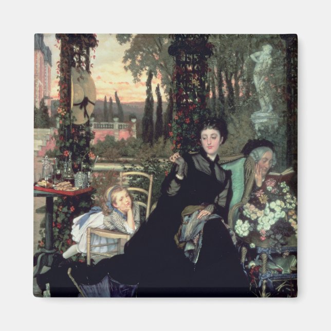 James Tissot The Widow | 1868 Magnet (Vorne)