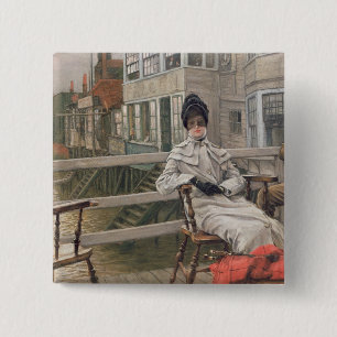 James Tissot   wartete die Fähre, c.1878 Button