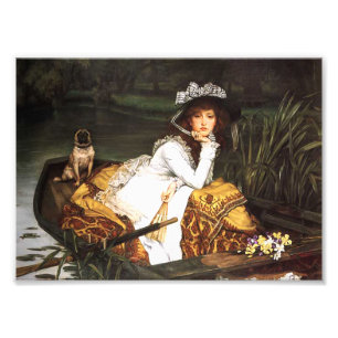 James Tissot Young Lady in einer Bootsdruckerei Fotodruck