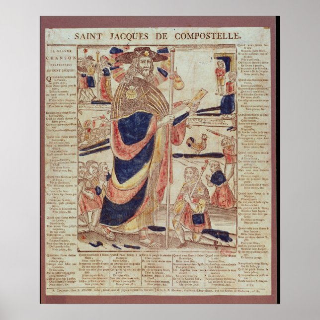 James von Compostela, c.1824 Poster (Vorne)
