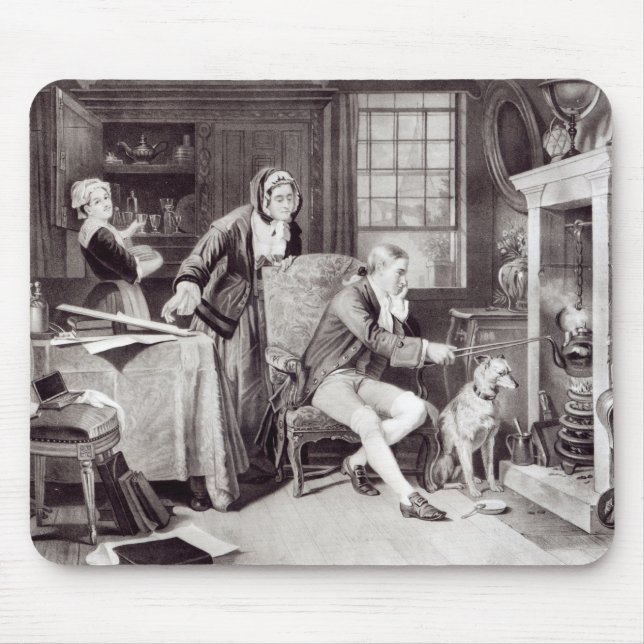 James Watt, der mit Dampf spielt Mousepad (Vorne)