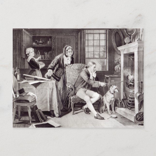 James Watt spielt mit Steam Postkarte (Vorderseite)