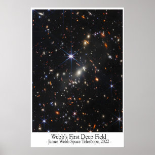 James-Webb-Deep-Field-Fotografie Weltraum-Wandkuns Poster