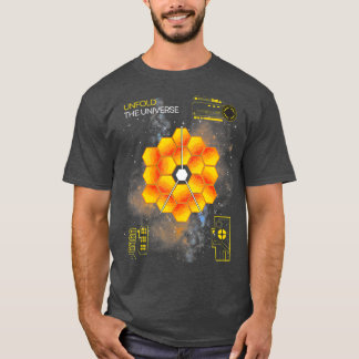 James Webb Space elescope Art JWS Entfaltet Univer T-Shirt