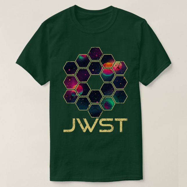 James Webb Space elescope JWS Astronomie Science L T-Shirt (Design vorne)