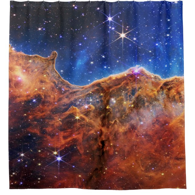 James Webb Space Telescope Carina Nebula Dusche Cu Duschvorhang (Vorderseite)