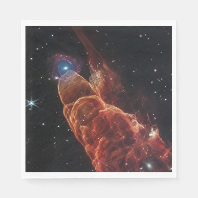 James Webb Space Telescope Cosmic Tornado Serviette (Vorderseite)