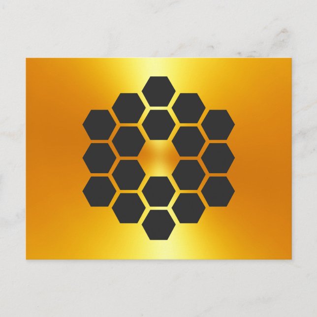 James Webb Space Telescope Design Postcard Postkarte (Vorderseite)