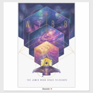 James Webb Space Telescope Illustration Art Aufkleber