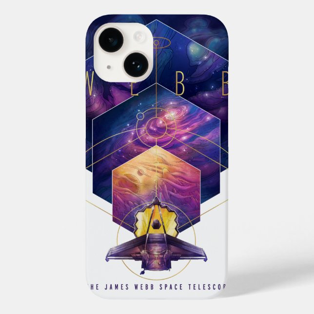 James Webb Space Telescope Illustration Art Case-Mate iPhone Hülle (Rückseite)