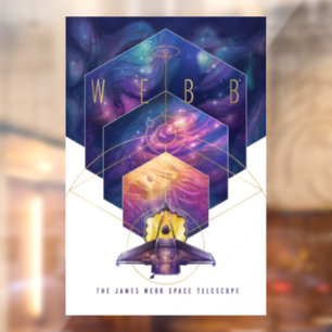 James Webb Space Telescope Illustration Art Fensteraufkleber
