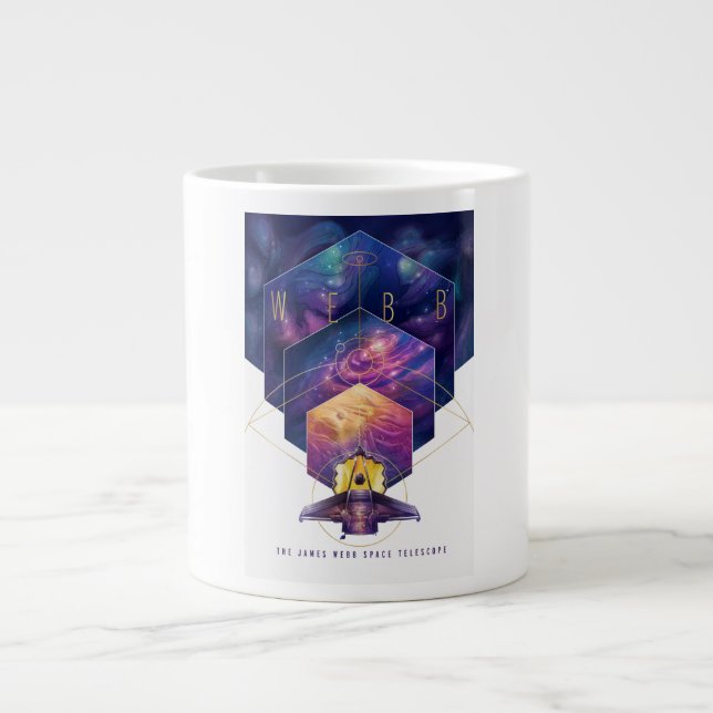 James Webb Space Telescope Illustration Art Jumbo-Tasse (Vorderseite)