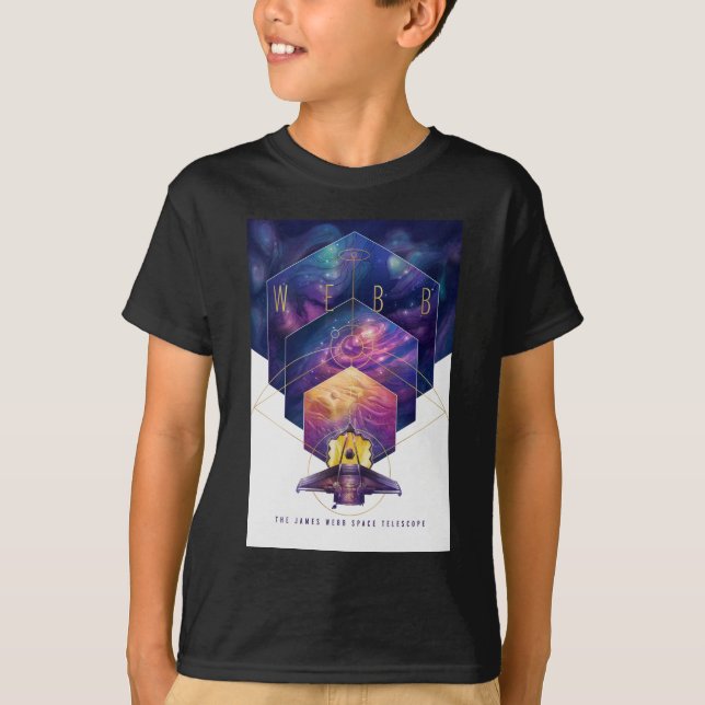 James Webb Space Telescope Illustration Art T-Shirt (Vorderseite)