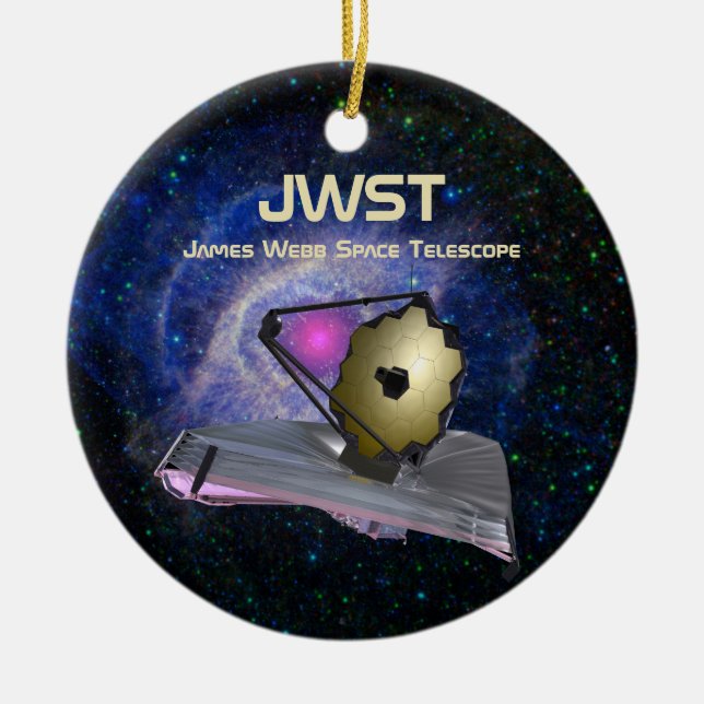 James Webb Space Telescope JWST Keramik Ornament (Vorne)