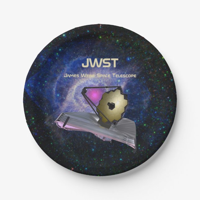 James Webb Space Telescope JWST Pappteller (Vorderseite)
