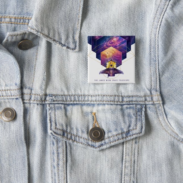 James Webb Space Telescope Poster. Button (Beispiel)