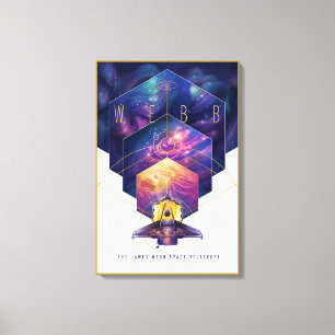 James Webb Space Telescope Poster. Leinwanddruck
