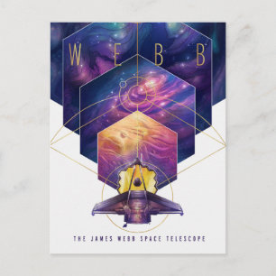 James Webb Space Telescope Poster. Postkarte