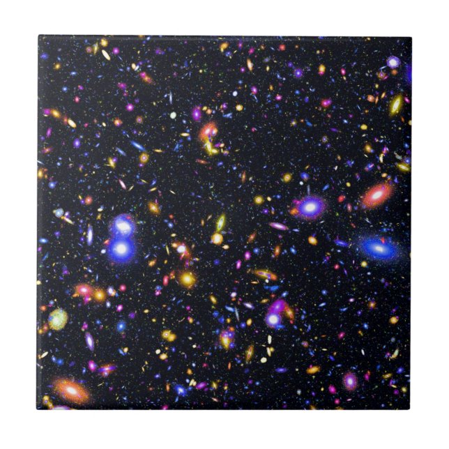 James Webb Space Telescope Simulation - Pop Art Fliese (Vorderseite)