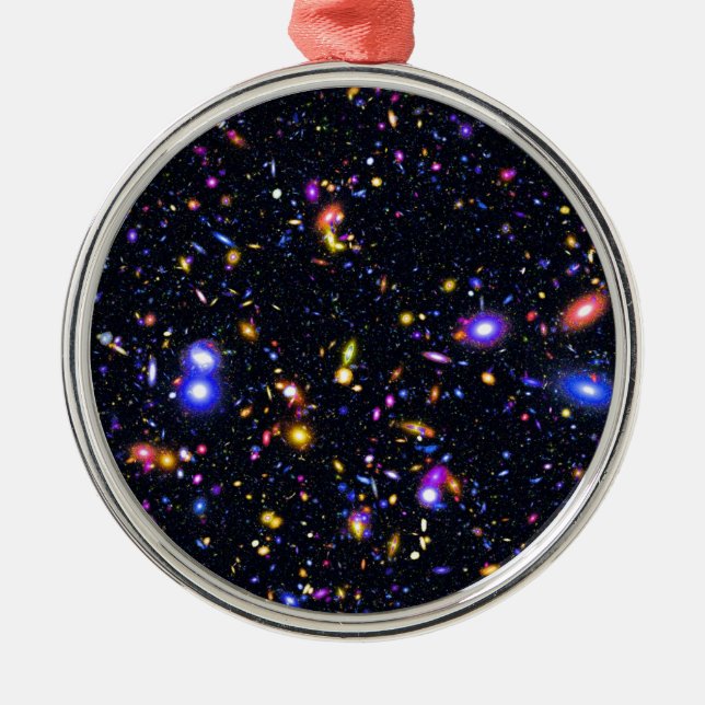 James Webb Space Telescope Simulation - Pop Art Silbernes Ornament (Vorne)