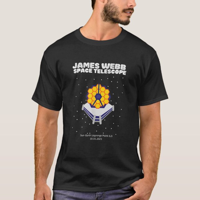 James Webb Space Telescope Sun Earth Lagrange Poin T-Shirt (Vorderseite)