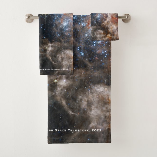 James Webb Tarantula Nebula Hi-Res Image 2022 Badhandtuch Set (Insitu)
