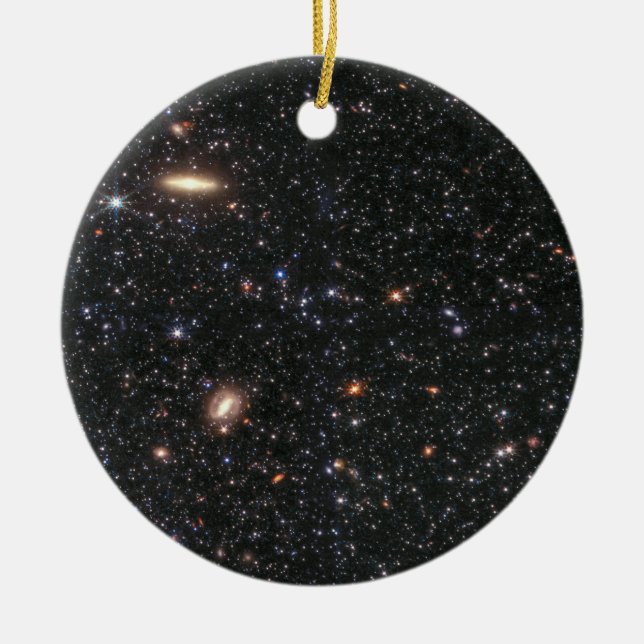 James Webb Telescope Dwarf Galaxy Keramik Ornament (Vorne)