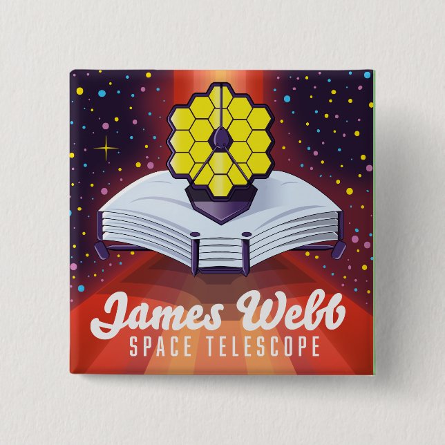 James-Webb-Weltraumteleskop. Button (Vorderseite)
