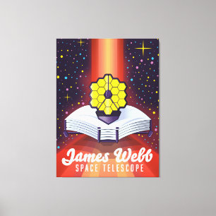 James-Webb-Weltraumteleskop. Leinwanddruck