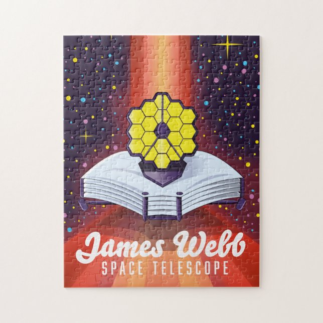 James Webb Weltraumteleskop. Magnet Puzzle (Vertikal)