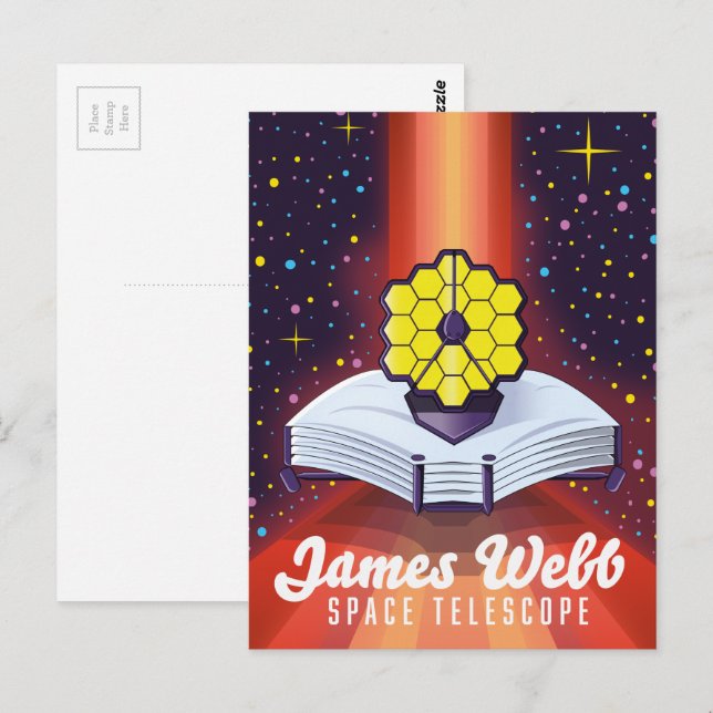 James-Webb-Weltraumteleskop Postkarte (Vorne/Hinten)