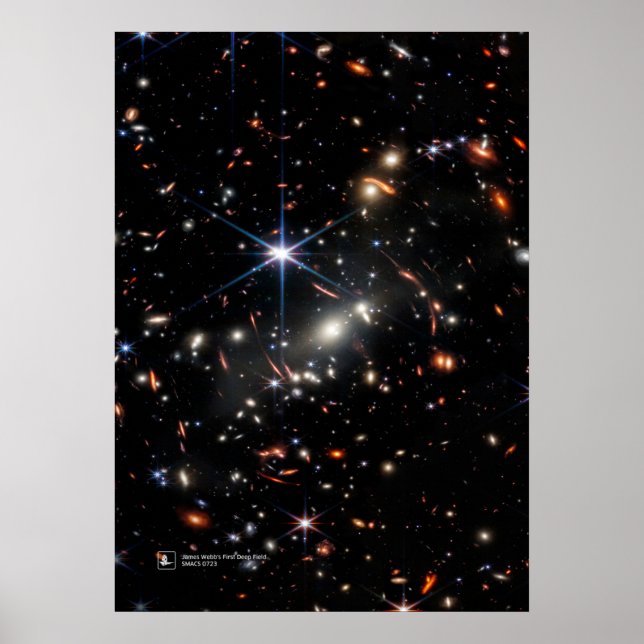 James Webb's First Deep Field (James Webb/JWST) Poster (Vorne)