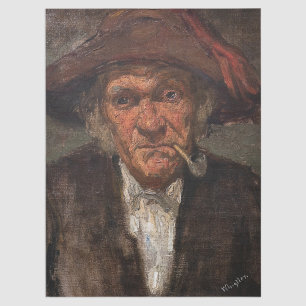 James Whistler - Man raucht ein Stück Seidenpapier