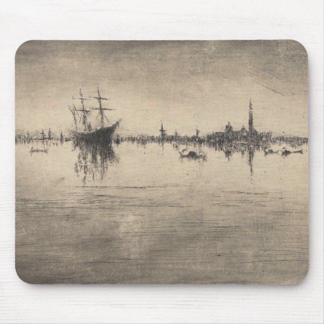 James Whistler - Nocturne aus Venedig Mousepad (Vorne)