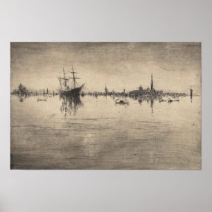 James Whistler - Nocturne, aus Venedig Poster