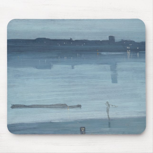James Whistler - Nocturne: Chelsea Mousepad (Vorne)