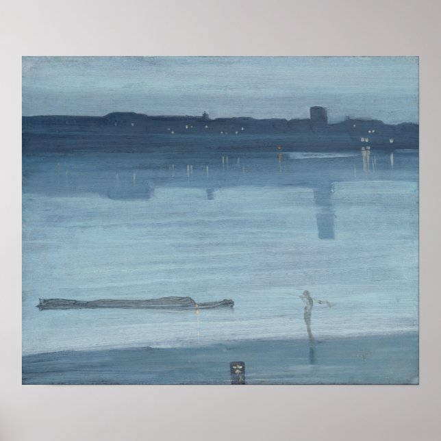 James Whistler - Nocturne: Chelsea Poster (Vorne)