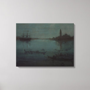 James Whistler - Nocturne: Die Lagune, Venedig Leinwanddruck