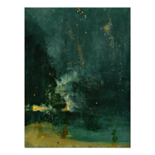 James Whistler - Nocturne in Black and Gold Fotodruck