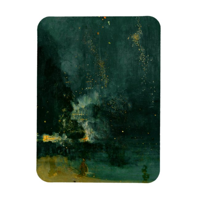 James Whistler - Nocturne in Black and Gold Magnet (Vertikal)