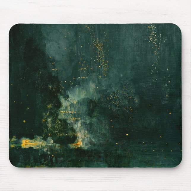 James Whistler - Nocturne in Black and Gold Mousepad (Vorne)