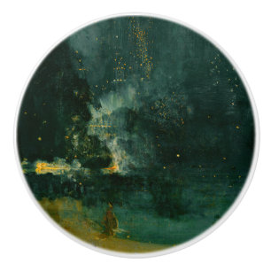 James Whistler - Nocturne in Schwarz und Gold Keramikknauf