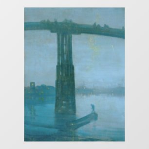 James Whistler - Nocturne, Old Battersea Bridge Fensteraufkleber