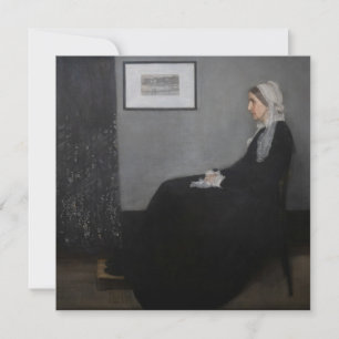 James Whistler - Portrait der Mutter des Künstlers Einladung