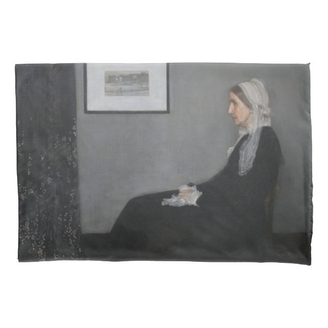 James Whistler - Portrait der Mutter des Künstlers Kissenbezug (Vorderseite)