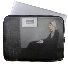 James Whistler - Portrait der Mutter des Künstlers Laptopschutzhülle